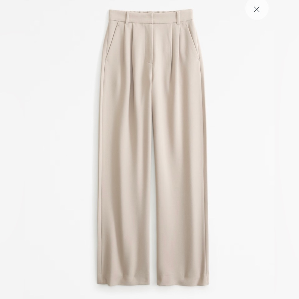 A&F Sloane Tailored Pant - Tan (Size Small Short) WORN ONCE